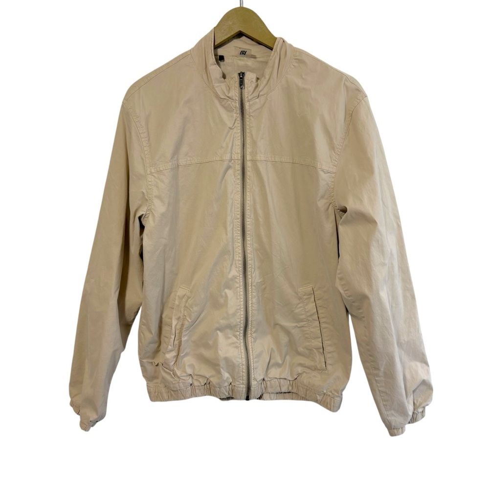 VRST Men’s Size Small Beige‎ Full Zip Jacket Outdoor Active Travel Hiking Gym